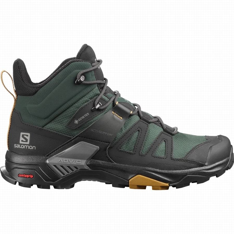 Salomon X Ultra 4 Mid Gore-tex Fjellsko Herre Grønn/Svart (XRT9160SV)